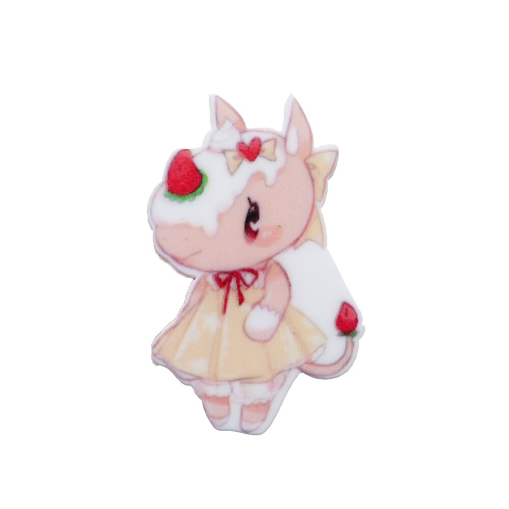 Cute Animal Acrylic Flatback Planar Resin Pack,Hair Bows Decoration Resins,Crafts Suppliers,Resin Embellishment,1Yc13391