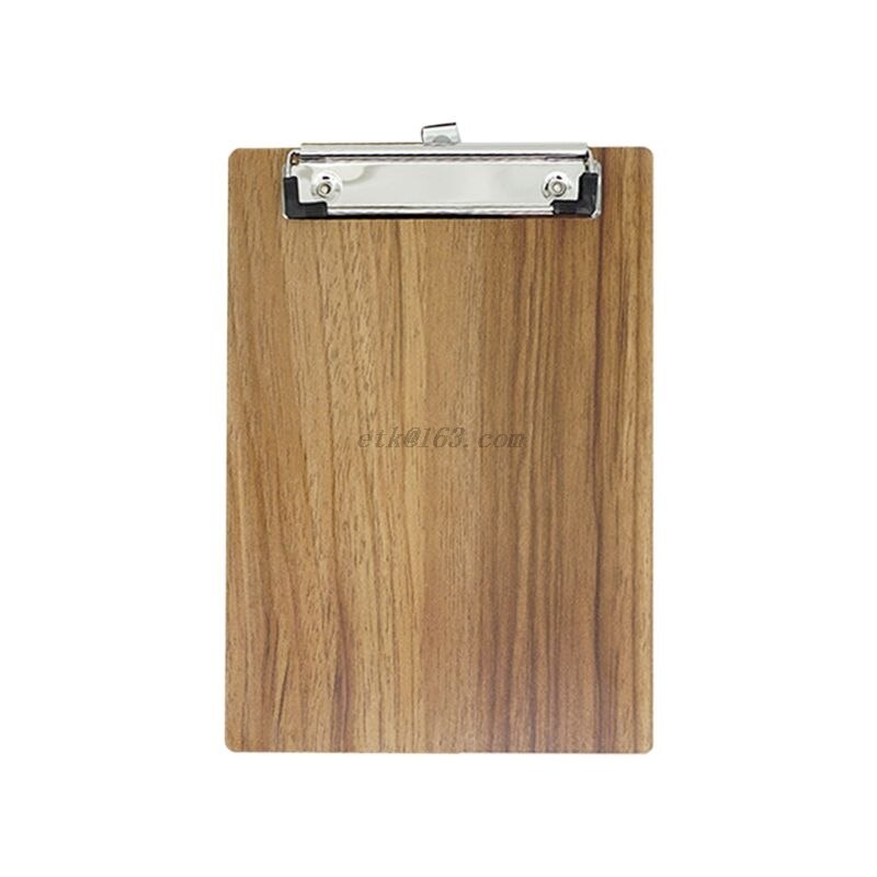 Portapapeles portátil A4 A5 de madera para escribir, portapapeles para documentos, papelería de oficina y escuela: A4-Brown
