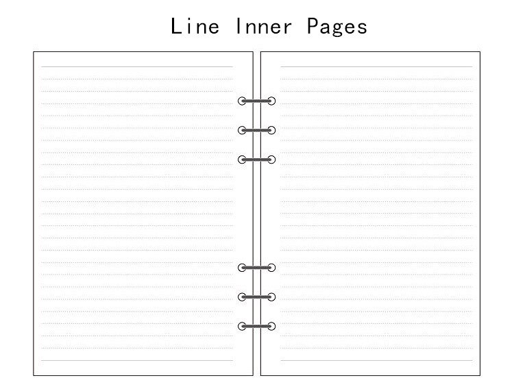 Navulpapier A6 – 135 Blanco Losse Vellen, 6-rings, Ivoorwit, Dik Papier, Geschikt Voor Alle Pennen – Voor Notitieboek En Schetsen
