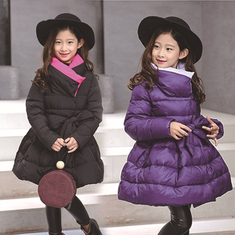Girl Winter Jacket Turtleneck Coats Manteau Fille Hiver Girls Winter Coat 7WT018
