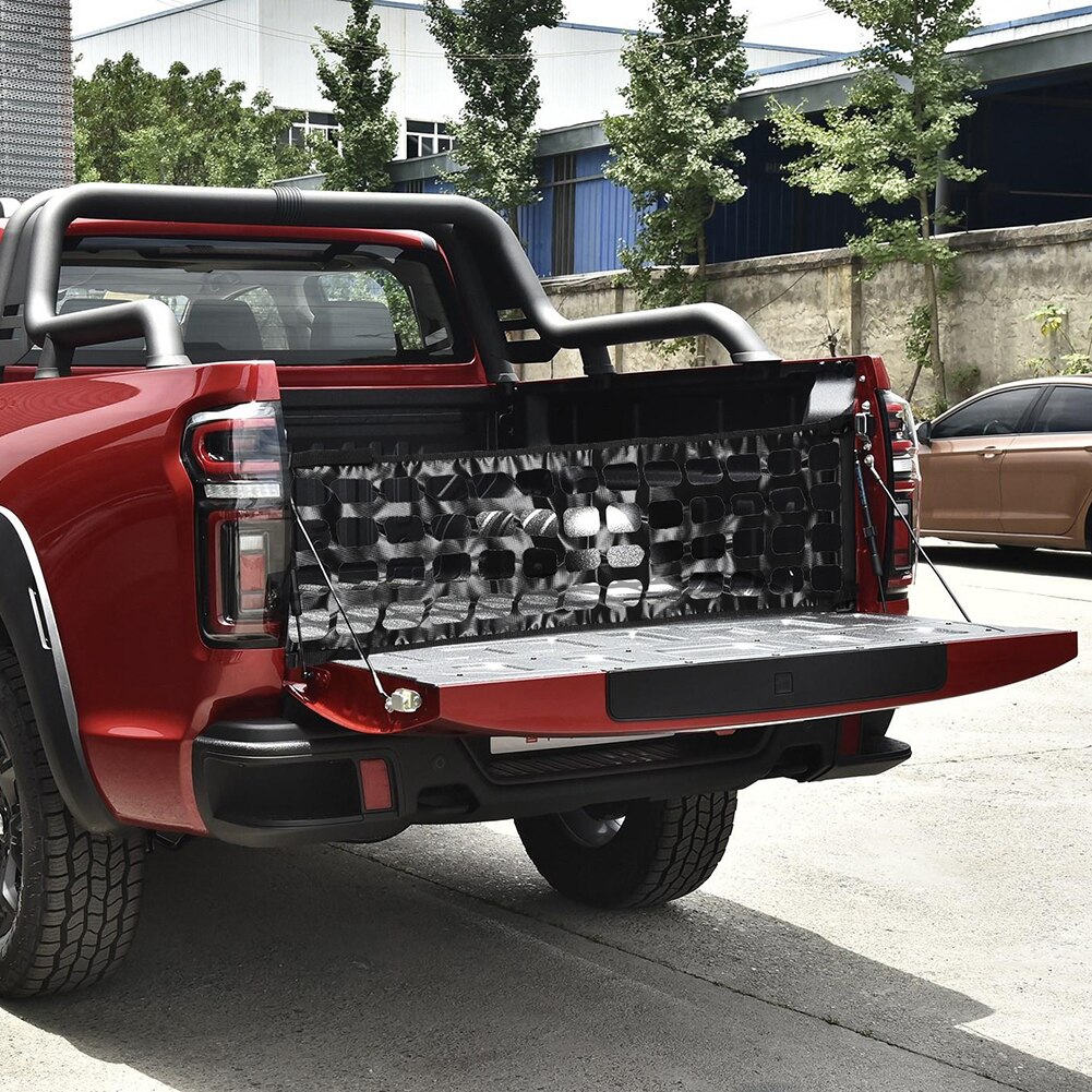 VODOOL Universal 48x15 inch Durable Practical Multi-functional Classic Tailgate Tail Gate Net for Compact Mid Size Pickup Truck