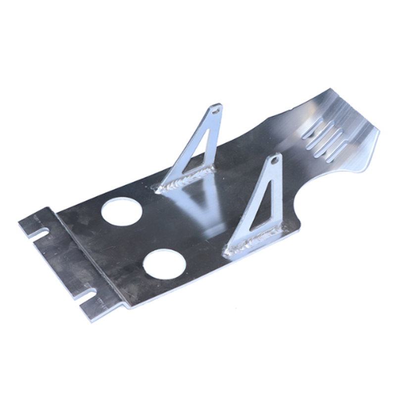 MOTORCYCLE HEAVY DUTY ALLOY BASH PLATE ALUMINUM SKID PLATE ENGINE PROTECTING PLATE PIT BIKES ATOMIK yx140 150 160CC: Silver