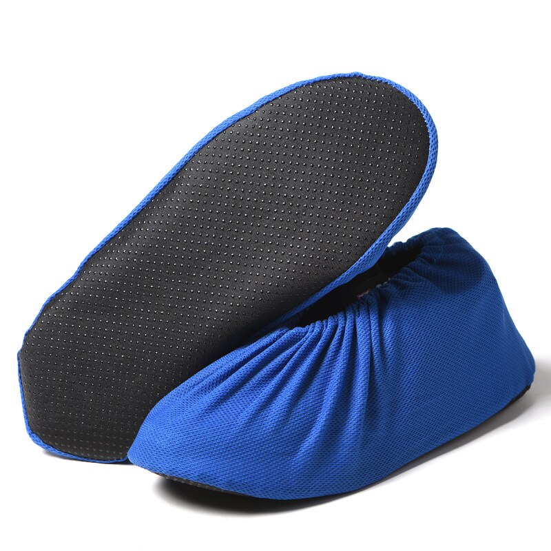Couvre-chaussures épais Non tissé réutilisable, couvre-chaussures lavables pour la maison, antidérapants, Non jetables, outils pour la famille des invités: royal blue