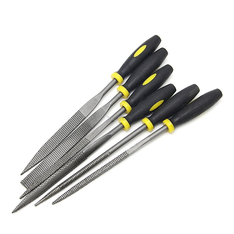 6 pièces 180mm Mini métal classeur râpe aiguille fichier bois outils main travail du bois A25 directe