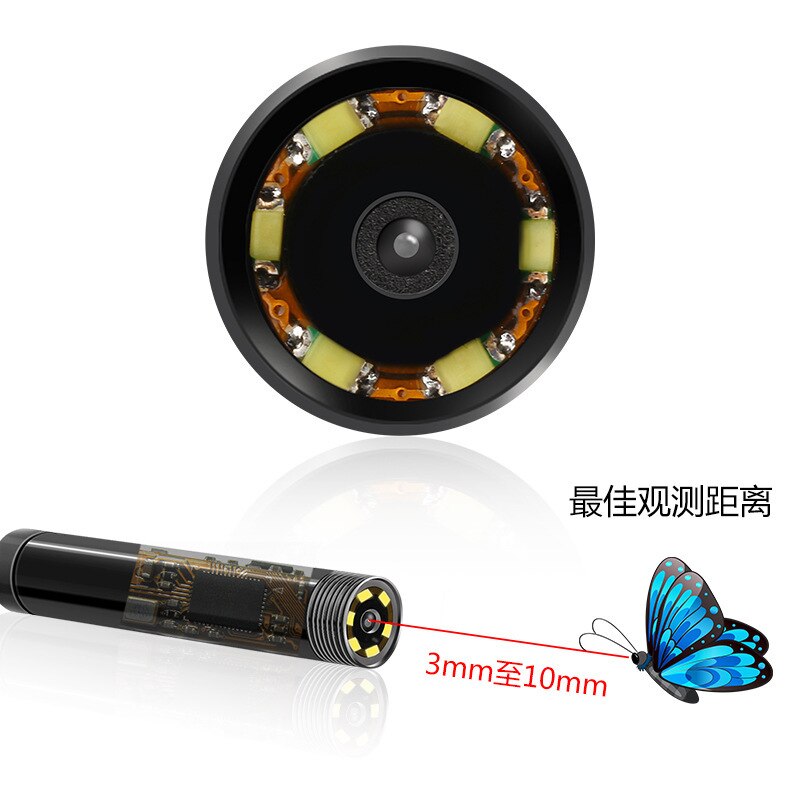 2 in 1 Waterproof LED Mini WIFI Camera USB Endoscope Wire Snake Tube Inspection Borescope for Android PC Camera