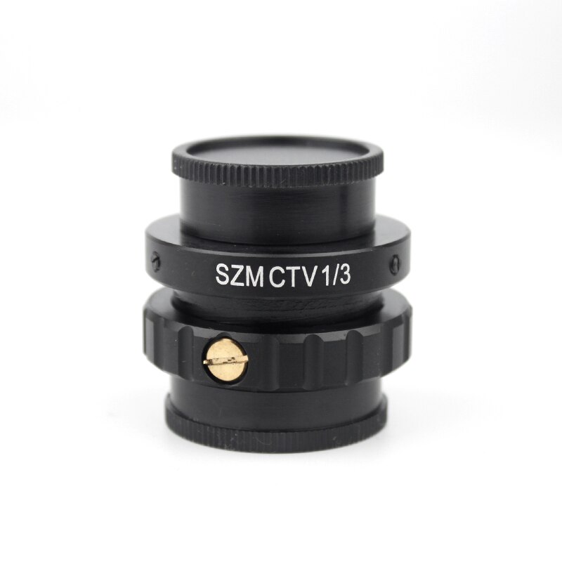 SZM CTV 1/2 1/3 1X Adapter 0.3X 0.5X C mount Lens Adapter For Trinocular Stereo Microscope HDMI VGA USB Video Camera