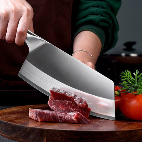 8-inch Chinese Kitchen Knife Stainless Steel Meat Cleaver Chopping Knife Chef Knife