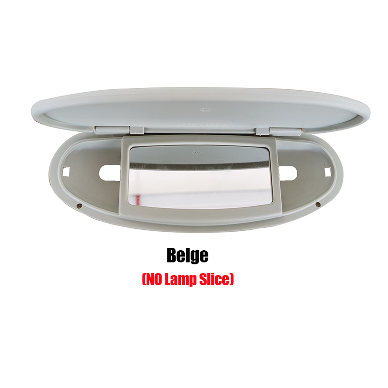 Pare-soleil de voiture, boîtier de panneau de pare-soleil, couvercle de miroir de vanité pour MINI Cooper S One D JCW R55 R56 R57 R59 R60, accessoires d'intérieur: GRIS