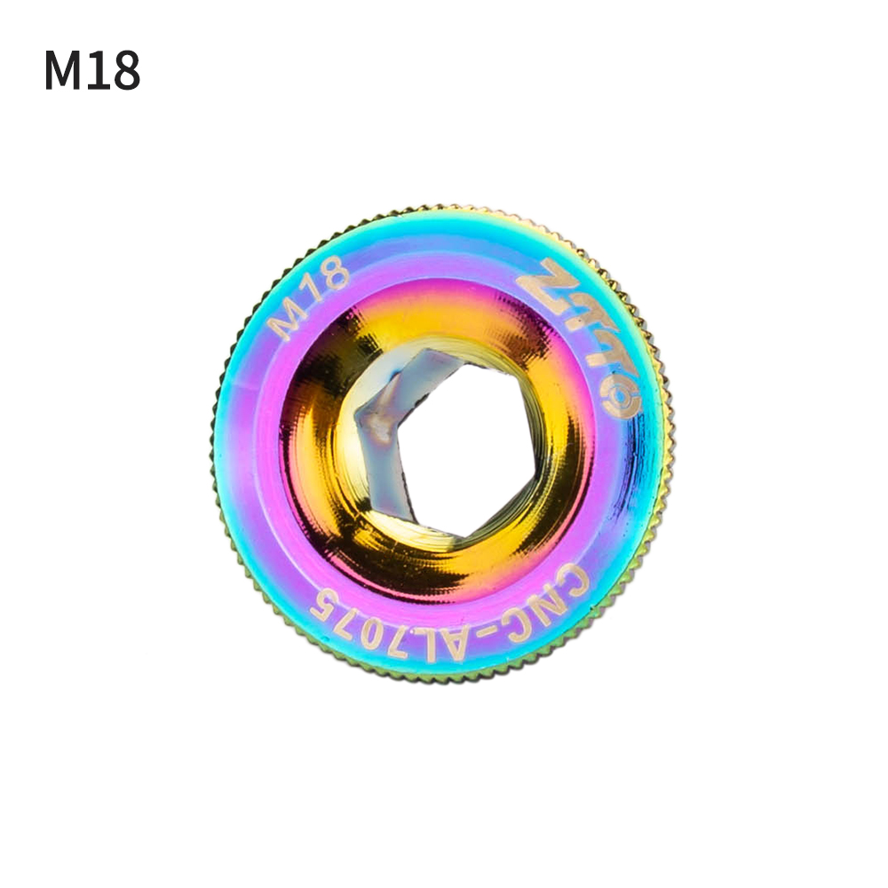 ZTTO-perno de brazo de manivela de bicicleta, tapas de tornillo de manivela de aleación de aluminio, tornillos de cubierta de manivela de bicicleta de montaña y carretera M20 M19 M18 Universal para M6000 105: Multicolor