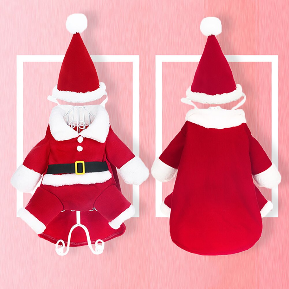 Weihnachten Haustier Santa Claus Anzug Kostümich Hund Katze Welpen Gesamt Hoodies Kleidung