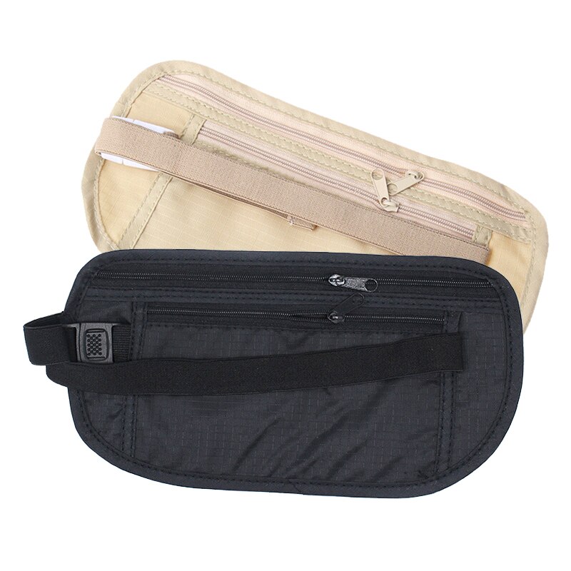 Mens Thin Waist Fanny Pack Belt Bag Travel Hip Bum Bag Small Purse Chest Pouch Phone Storager H7JP