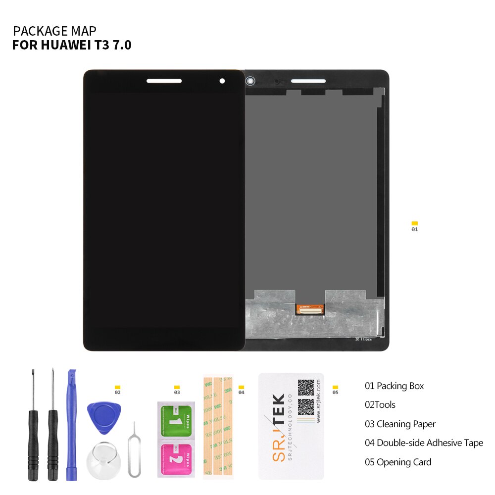 Dla Huawei MediaPad T3 7 BG2-W09 wyświetlacz BG2-U01 BG2-U03 wyświetlacz LCD BG2 U01 U03 W09 ekran dotykowy Digitizer 3G Wifi