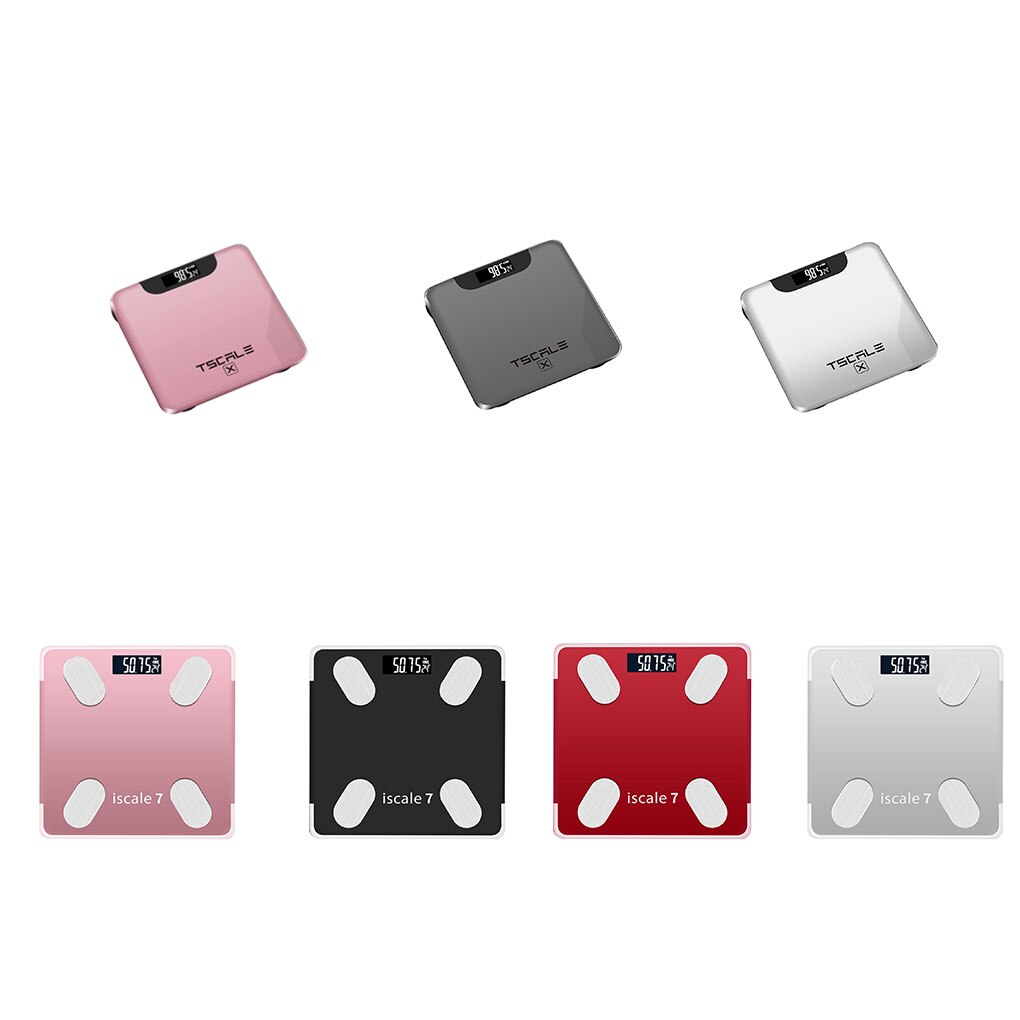 Bluetooth Body Fat Scale Smart Backlit Display Scale Water Muscle Mass BMI Body Weight Bathroom Scale