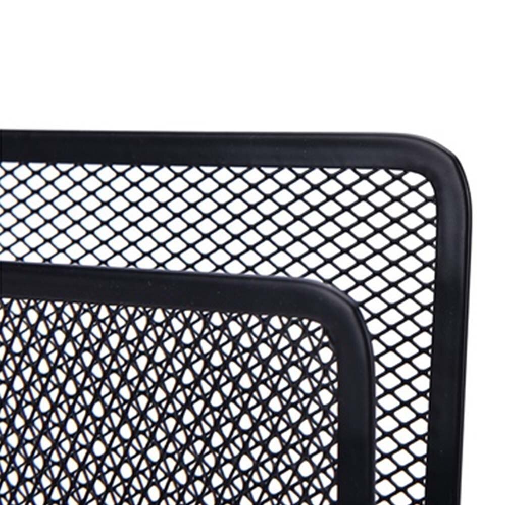 Black Mesh Brief Papier Bestand Opbergrek Houder Lade Organisator Desktop Kantoor P15