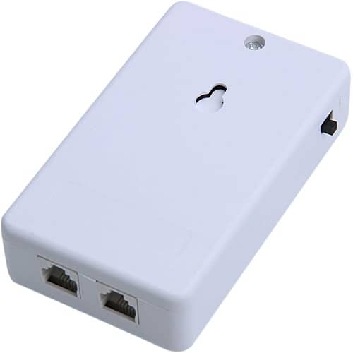 Timbre con luz Flash Luminoso para telefono Fijo RJ11 Blanco