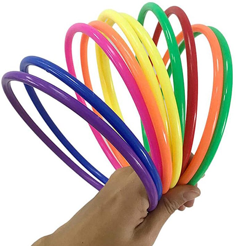 5 stück Kunststoff Band Ring Werfen Spiel freundlicher draussen Spielzeug Jeux Exterieur Jardin Enfant детские игрушки Brinquedos Menino Menina