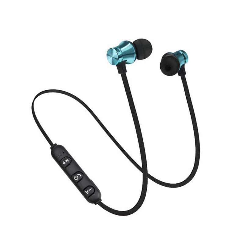 Voor Oneplus 7 7T Oortelefoon Bluetooth Hoofdtelefoon Draadloze Koptelefoon Voor Een Plus 6T 6 1 + 7 Magnetische headset Sport Running Oordopjes: Blue