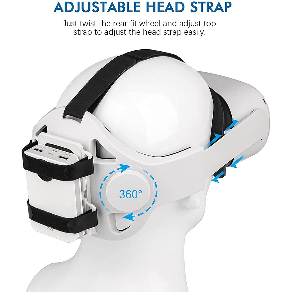 Elite Head Strap for Oculus Quest 2 VR Accessories Adjustable Oculus Quest 2 Halo Head Strap VR Accessories