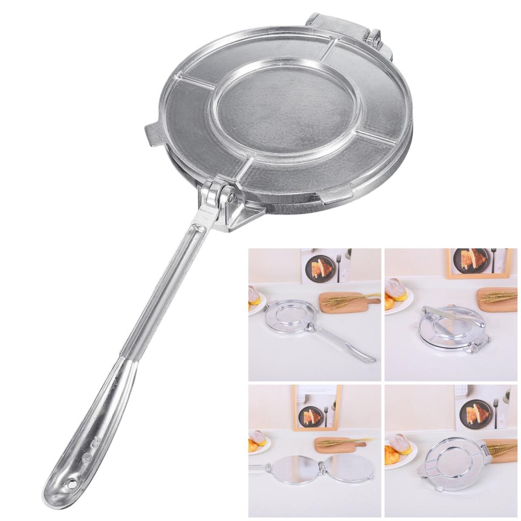 Tortilla Press 6.5inch Cast Aluminum Cookware Flatbread Maker Non-Stick DIY Corn Flour Roti Flatbread Tool