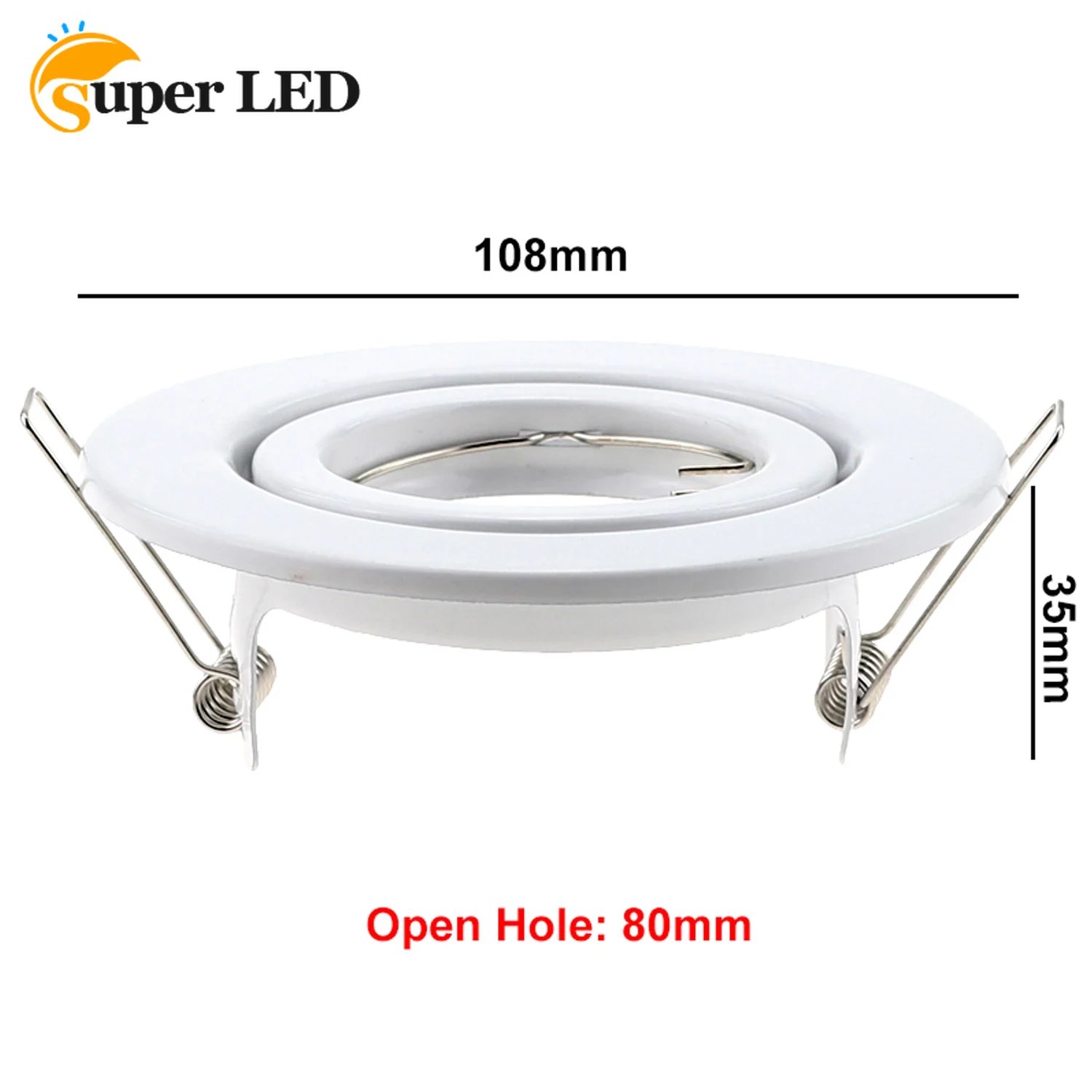 Spot led downlight justerbar hvid profil mini 6w gu10 pærer indbygget spotlight til hjemmet indendørs