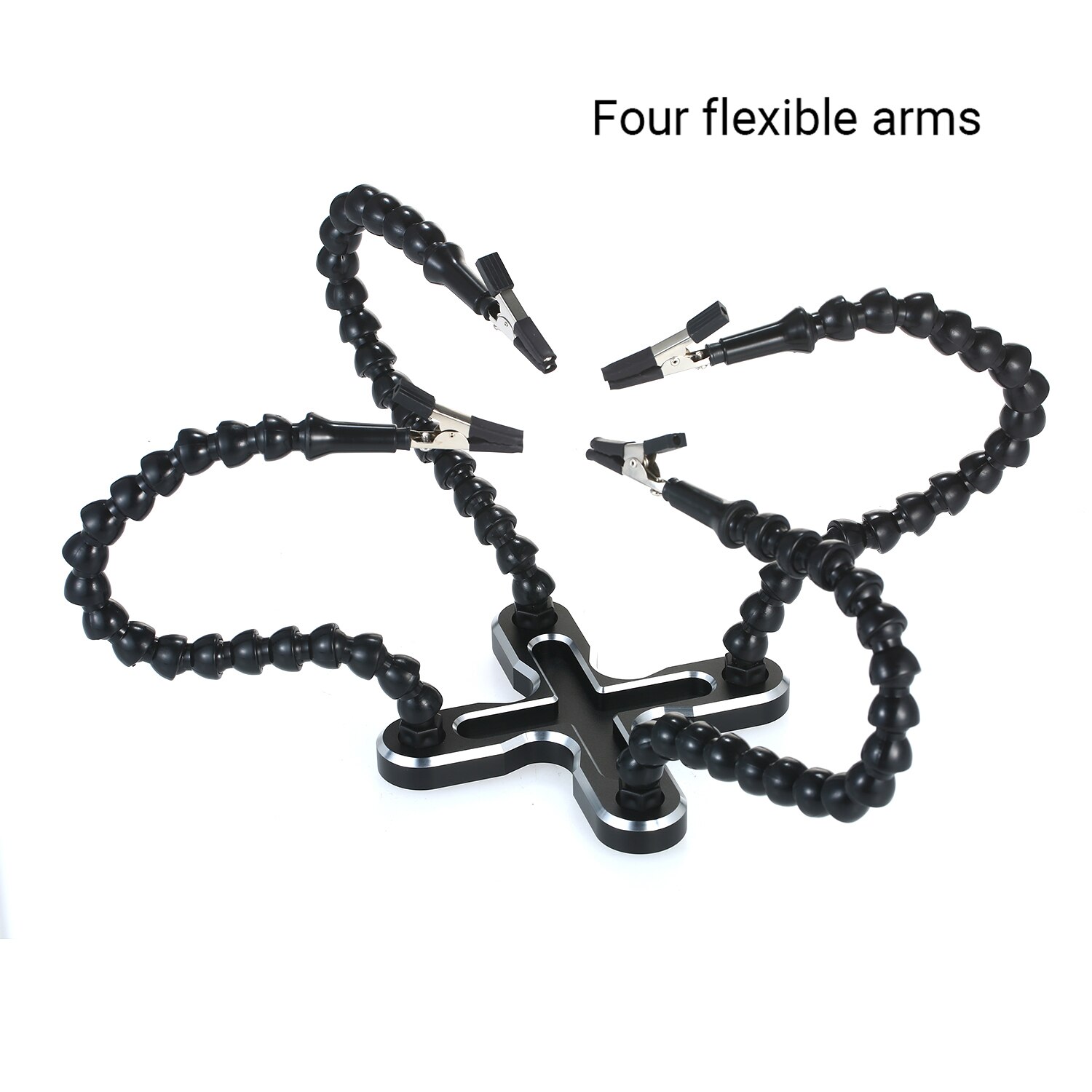 Stacja lutownicza naprawa spawalnicza trzecia ręka wielofunkcyjny narzędzie spawalnicze PCB uchwyt elastyczny 4 ramię stojak ze stopu