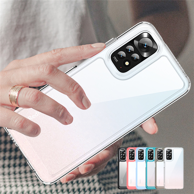 Per redmi note 12 pro 4g custodia cover redmi note 12 pro 4g capas colore trasparente clear fundas redmi note 12 pro 4g global
