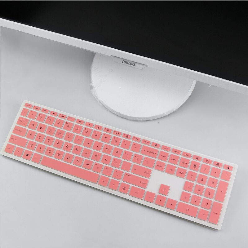 PC Keyboard Cover Protector For HP Keyboard TPC-P001K TPC-C003K TPC-C002K TPC-C001M TPC-C001D Desktop Desktop Computer Film: pink