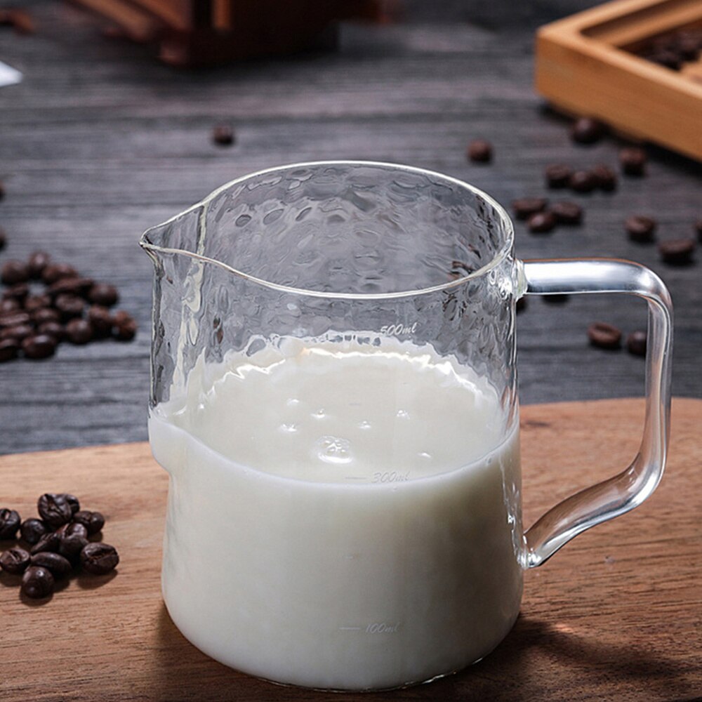 500Ml Glazen Maatbeker Dikker Opschuimen Werper Cup Espresso Koffie Melk Maatbeker Voor Diy Bakken Keuken Accessoires