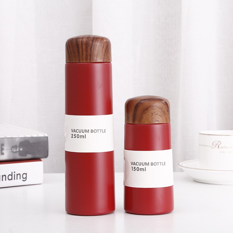 Super Mini 150 Ml En 250 Ml 304 Rvs Thermos Fles Water Draagbare Thermoskan In Pocket Met Thee zetgroep Thermos Cup: 250ml / Rood