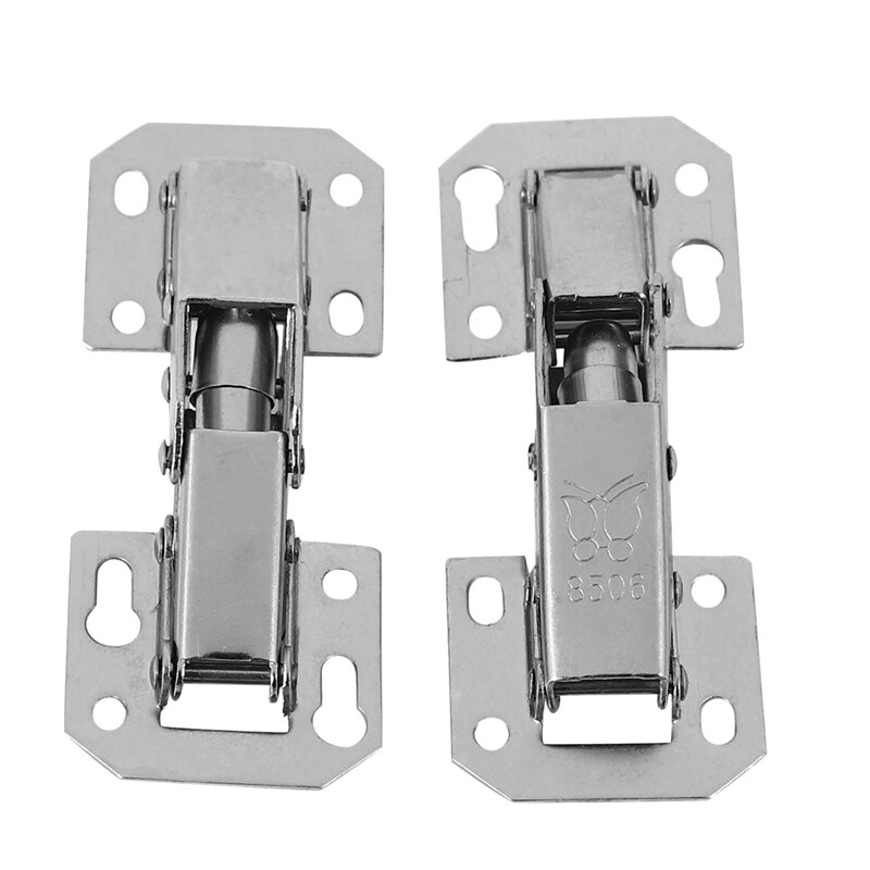2Pcs Soft Close Kitchen Cupboard Cabinet Wardrobe 90degree Door Hinges &amp; Screws: Default Title