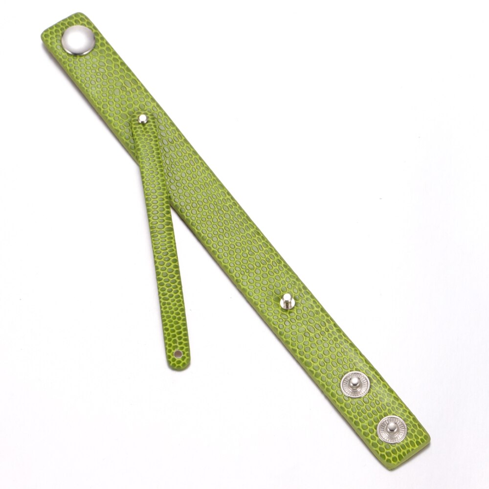 Commercio All'ingrosso caldo 15 Colori di Alta Qualità Braccialetto di Cuoio e Braccialetti FAI DA TE Gioielli Scatto fit 18mm Con Bottone A Pressione SZ0370l