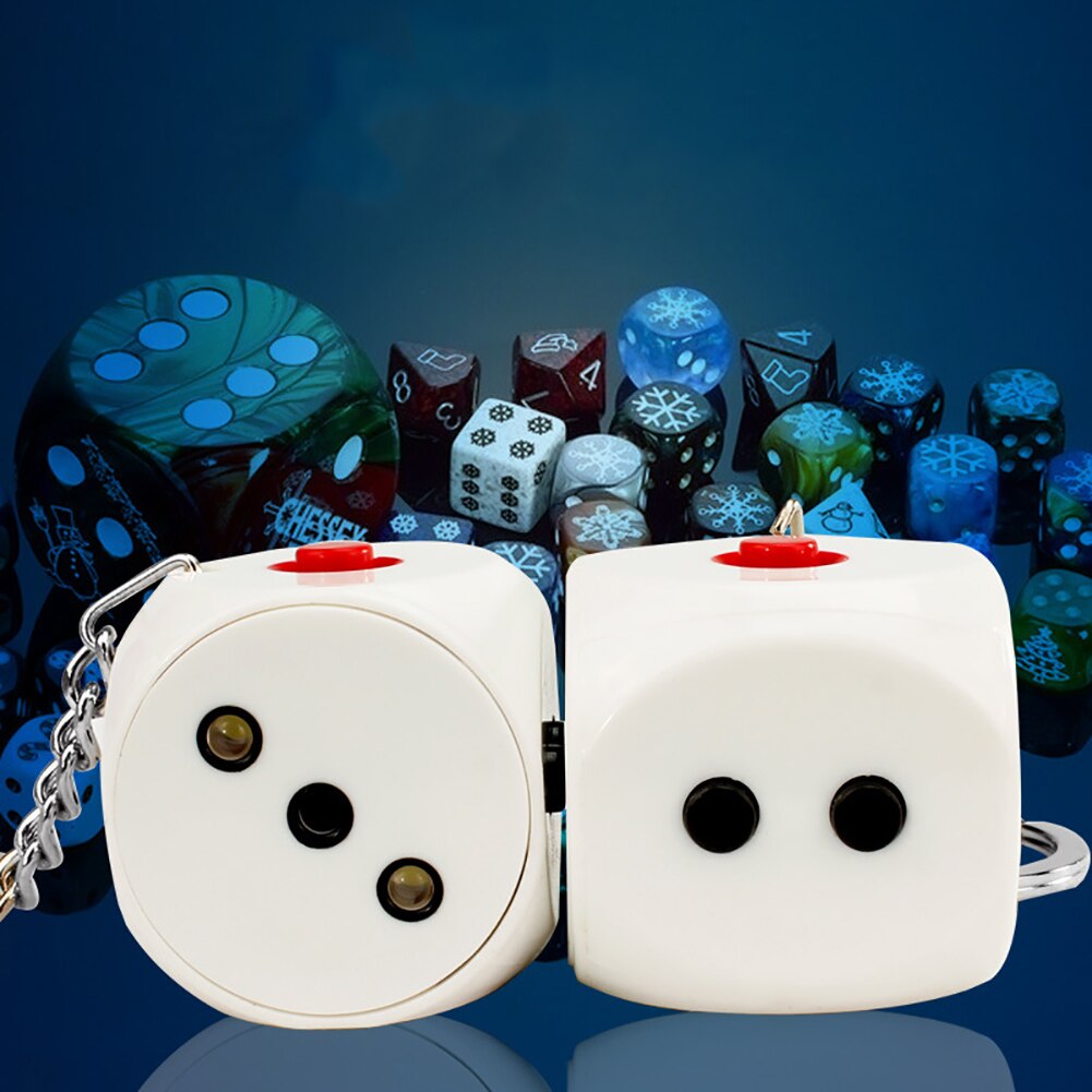 Divertente Scossa Elettrica Innocua Dadi di Halloween Del Partito scherzo Portachiavi trucco di Burla Del Giocattolo