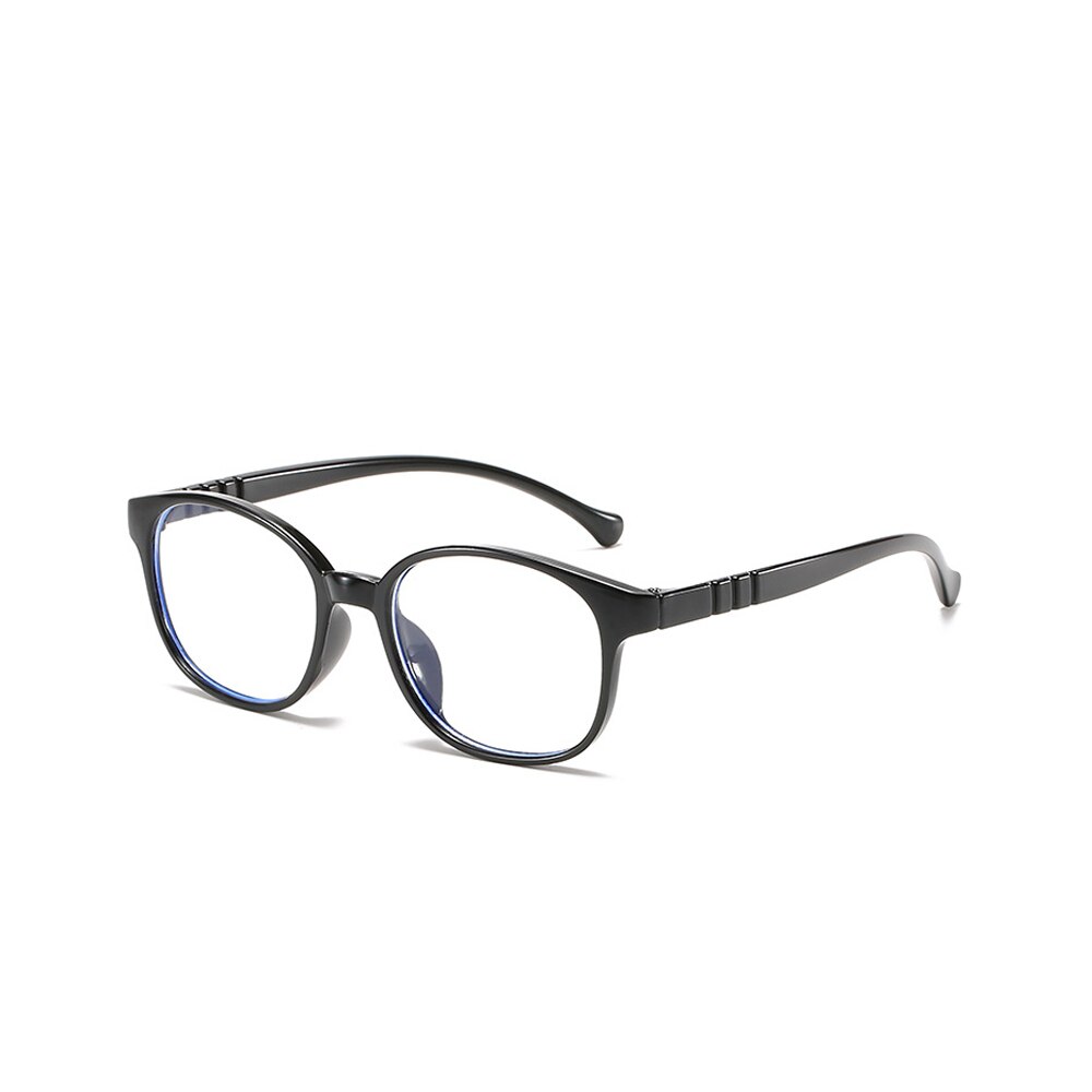 Gafas cuadradas de luz azul para niños y niñas, montura óptica, bloqueo transparente, antirreflectante, UV,: black