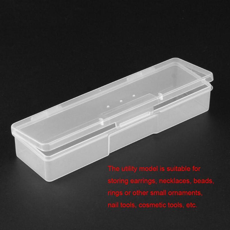 Transluzenten Nagel Kunst Lagerung Kasten Rechteck NäGel Punktierung Zeichnung Nieten Pinsel Halfter Container Manikübetreffend fallen