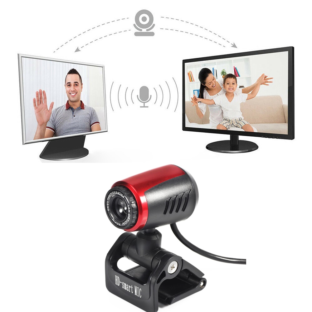 USB2.0 Adjustable Webcam Camera Web Cam With Mic Auto Focusing For Computer PC Laptop Desktop Computer Accessories