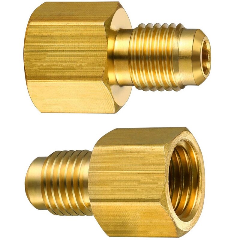 Brass Refrigeration Box Adapter Is Suitable for R12 Assembly Adapter 1/2 ACME Air Conditioner Connector Nut