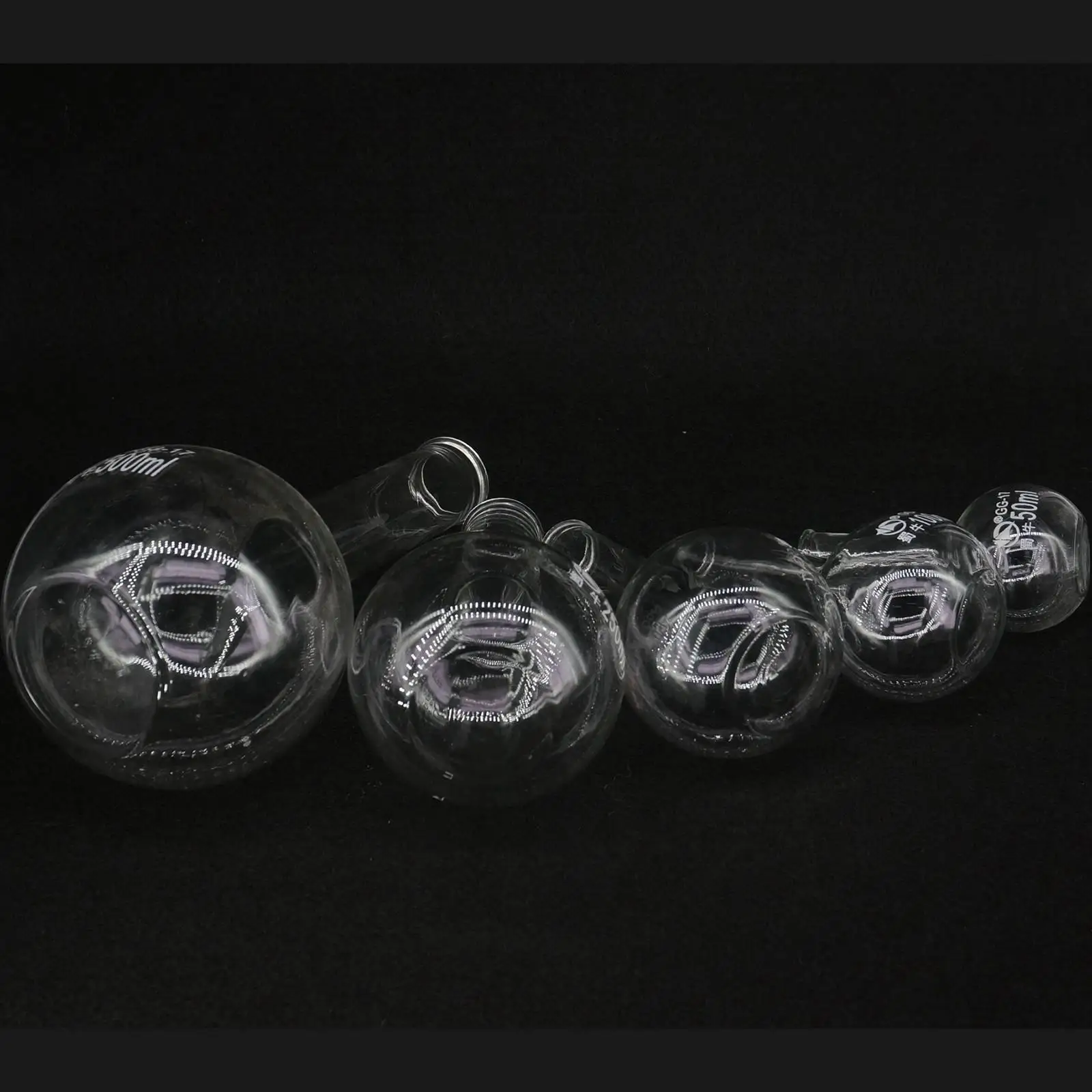 100Ml Enkele Lange Hals Platte Kolf Thermostabiliteit Voor Laboratorium