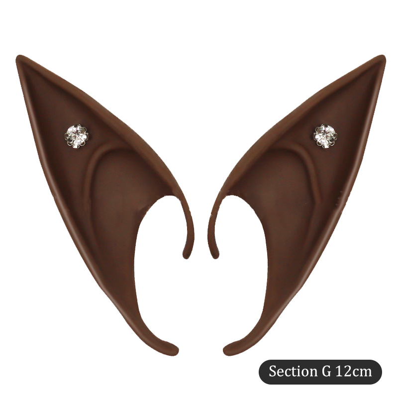 Mysterieuze Elf Oren Strass Decoratie Engel Feeën Cosplay Party Kostuum Accessoires DIY Zacht en Onschadelijk Volwassen Kinderen Speelgoed: plum