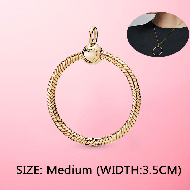 2020 nowy 925 srebro chwile małe Pave O wisiorek Charm fit oryginalny naszyjnik Pandora DIY paciorki biżuteria