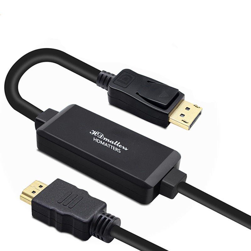 Actieve 4K HDMI naar Displayport 1.2 converter adapter kabel 1.8m HDMI in DP out