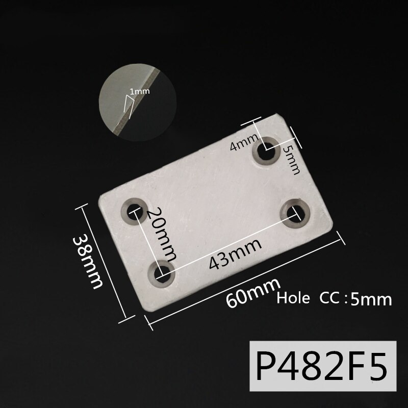 180 Degree Plane Stainless Steel Straight Strip Corner Bracket Angle Corner Connector Code Furniture Hardware: P482F5