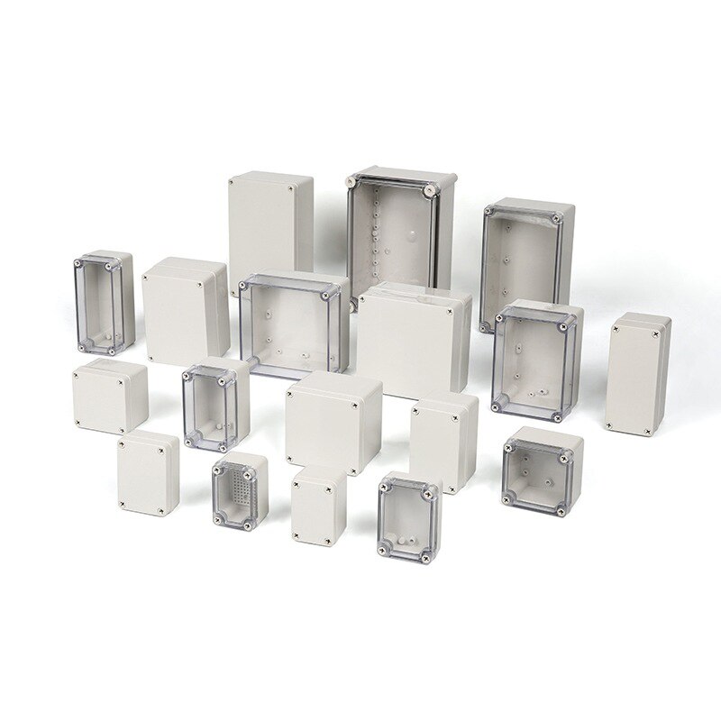 PC waterproof cable box sealed outdoor waterproof junction box electrical engineering box outdoor transparent junction box