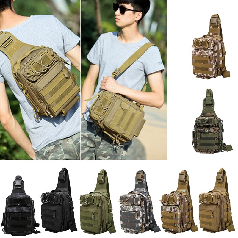 Fishing Tackle Storage Bag Fishing Gear Outdoor Shoulder Backpack Cross Body Sling Bag