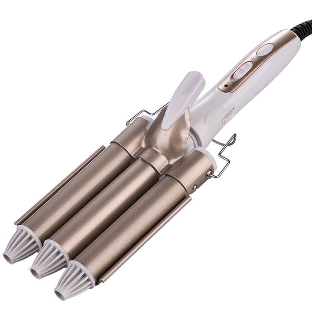 Triple Barrel Ceramic Curling Iron Electric Hair Perm Waver Styling Wand Hair Curler Hair Waver Styling Tools Hair Styler: 22mm EU Type2