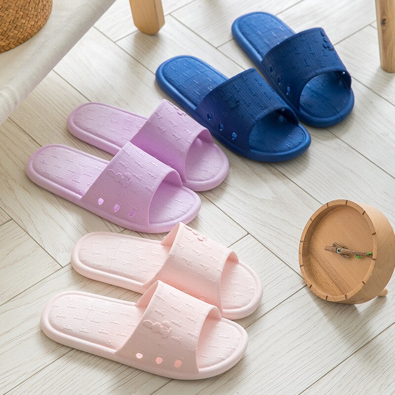 Sommer pvc badetøfler hjemme par sandaler indendørs søde bad skridsikre sandaler og hjemmesko strand udendørs sko