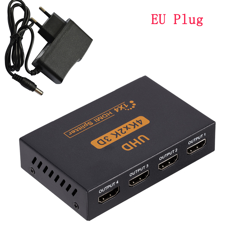 4K 1X4 HDMI Splitter 1 IN 4 OUT, 1 tot 4 divider 1080P 2160P