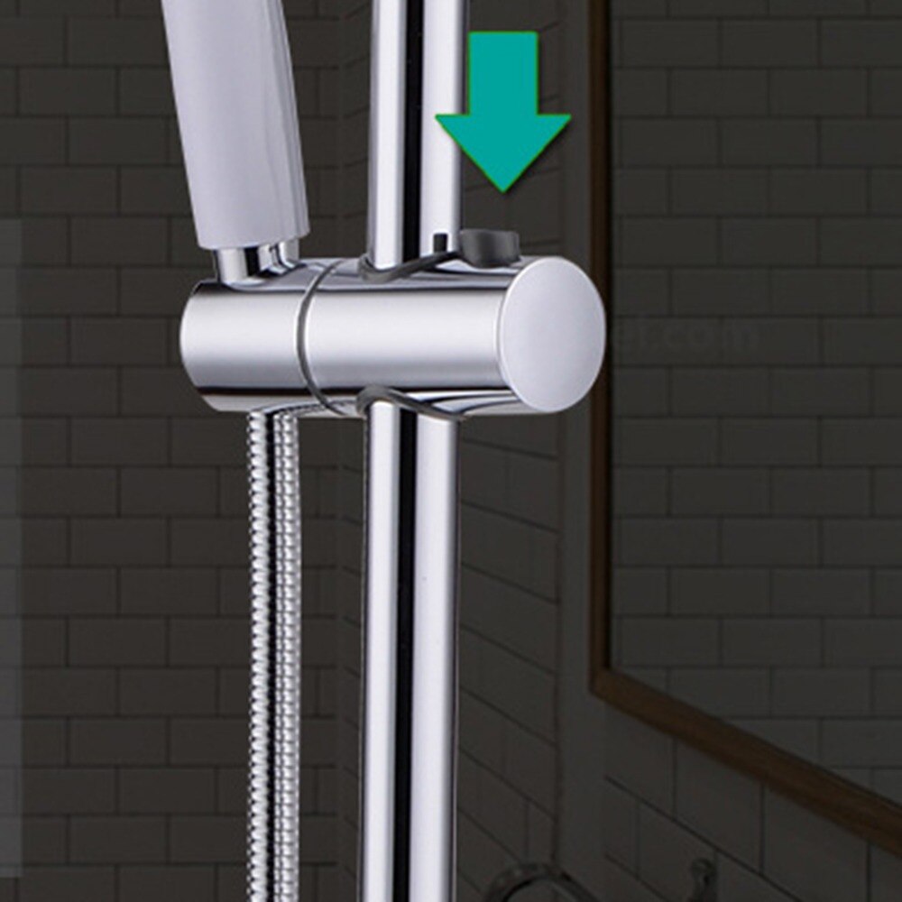Abs udskiftning robust badeværelse bruserstang skinneholder justerbar beslag lavet i robust 25/19/22mm brusehoved glider