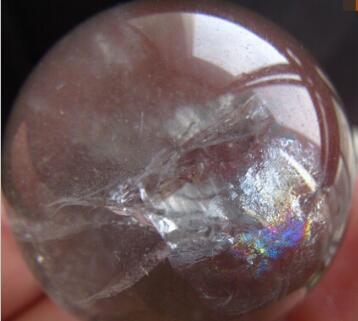 Natuurlijke lagen chloriet phantom quartz bergkristal bol 40mm