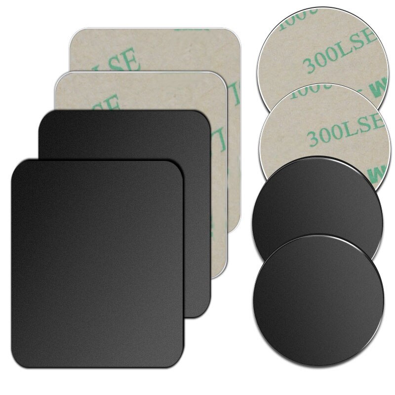 5 uds pegatina placa de Metal disco hoja de hierro para imán soporte para teléfono móvil para soportes magnéticos para teléfono de coche
