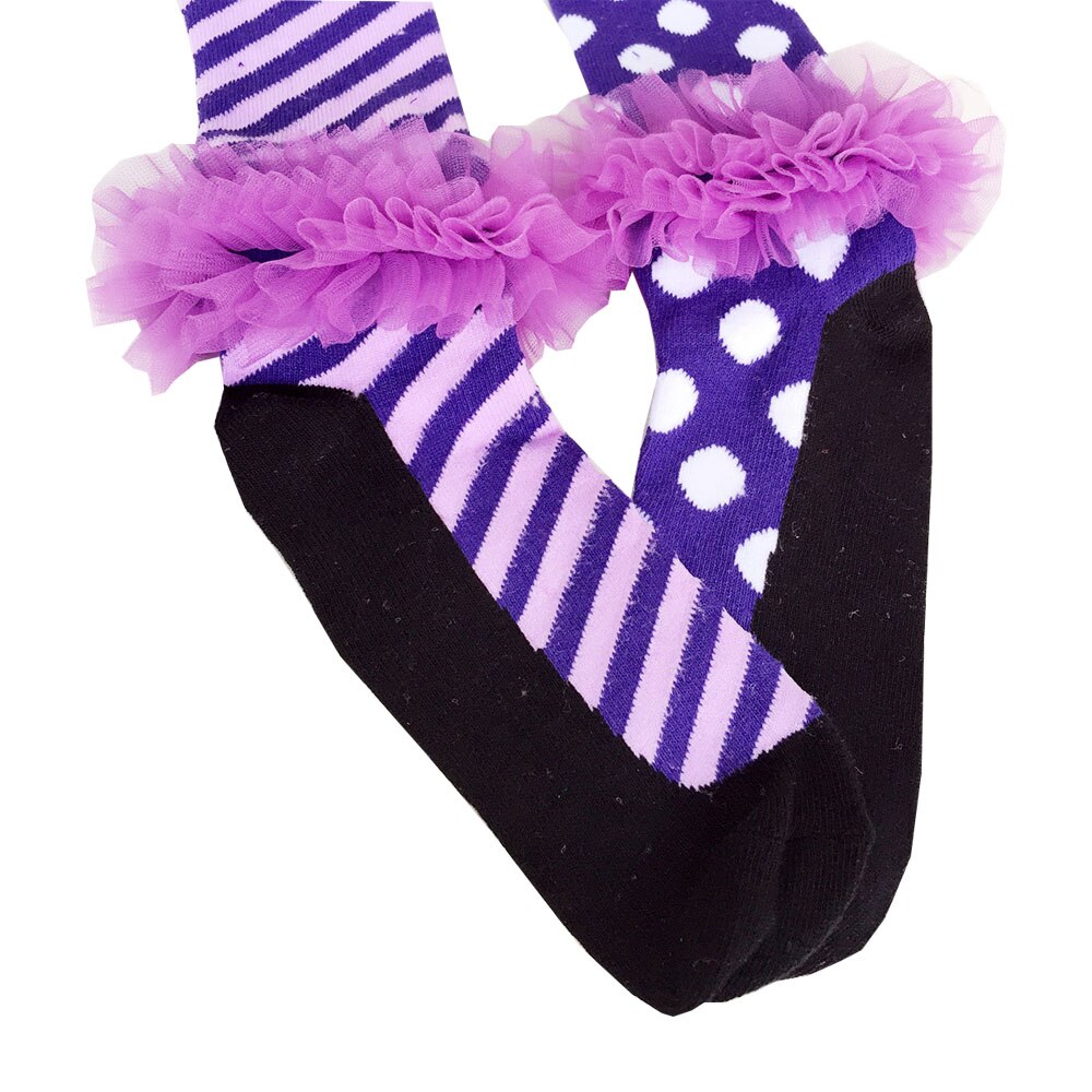 4-7 Jaar Oude Ou Fan Baby Panty Baby Katoenen Gestreepte Dot Jacquard Herfst En Winter Grote Pp Leggings baby Meisje